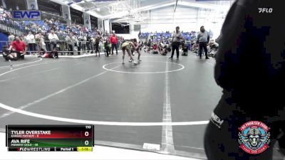 110 lbs Round 3 (4 Team) - Ava Rife, Midwest Gold vs Tyler Overstake, Kansas Mayhem