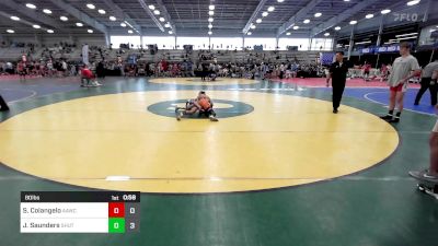 80 lbs Quarterfinal - Salavatore Colangelo, All American Wrestling Club vs Jacob Saunders, Team Shutt Bowman