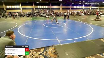 165 lbs Round Of 64 - Dominic Williamson, Topanga Wrestling/Beat The Streets LA vs Kaden Bennie, Sanderson Wr Ac