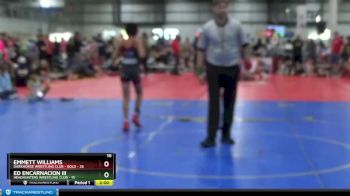 85 lbs Placement (4 Team) - Ed Encarnacion III, HEADHUNTERS WRESTLING CLUB vs Emmett Williams, DARKHORSE WRESTLING CLUB - GOLD