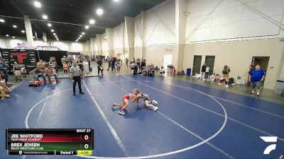 80 lbs Round 1 - Jre Whitford, Team Pride Academy vs Brex Jensen, Delta Wrestling Club