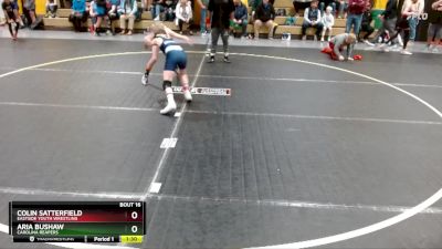 75 lbs Round 1 - Aria Bushaw, Carolina Reapers vs Colin Satterfield, Eastside Youth Wrestling