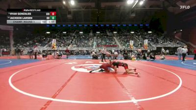 4A-144 lbs Champ. Round 1 - Ryan Gonzales, Central vs Jackson Larsen, Riverton