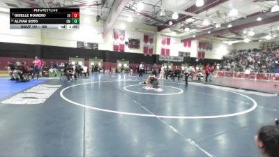 155 lbs Champ. Round 1 - Giselle Romero, Shadow Hills vs Aliyah Soto, Costa Mesa