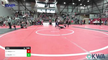 61 lbs Rr Rnd 1 - Zane Harjo, Warhorse Wrestling Club vs Jarod Smith, Tecumseh Youth Wrestling