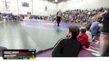 120 lbs Champ. Round 3 - Bryan Rivera, Waukesha West vs Bennett Sberna, Montgomery Bell Aca.