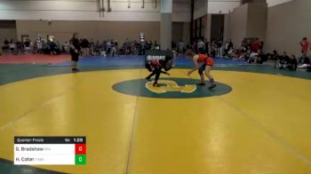 100 lbs Quarterfinal - Gracie Bradshaw, RPA Wrestling vs Hassana Colon, Thorobred Wrestling Club