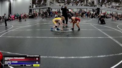 120 lbs Finals (2 Team) - Adriana Fernandez, MWA vs Kaura Coles, POWA