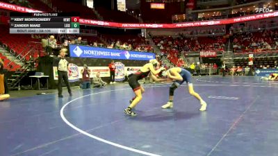 3A-106 lbs Cons. Round 3 - Zander Manz, Lewis Central vs Kent Montgomery, Newton