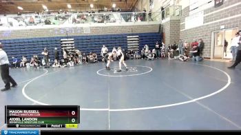 126 lbs Quarterfinal - Axxel Landon, Bonneville Wrestling Club vs Mason Russell, Othello Wrestling Club