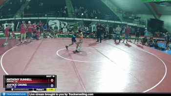 76 lbs Placement Matches (8 Team) - Anthony Sunnell, Oregon vs Justice Chung, Hawaii
