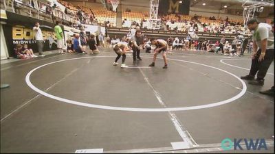90-100 lbs Rr Rnd 3 - Christian Tucker, Standfast vs Kane Radford, Harrah Little League Wrestling