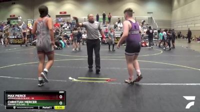 200 lbs Round 4 (6 Team) - Christian Mercer, Indiana Outlaws vs Max Pierce, Untouchables Black