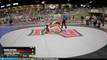 152 lbs Cons. Round 2 - Blake Jeffers, Roseburg High School vs Dominick Weaver, Glendale Mat Club