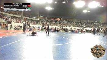 58 lbs Quarterfinal - Kaiden McLaughlin, Del City Little League Wrestling vs Xander Cermak, Perry Wrestling Academy