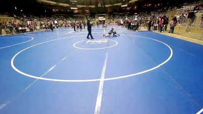 100 lbs Consi Of 8 #2 - Ayo Bear, Mojo Grappling Academy vs Brayten Covey, Wolfpak Wrestling