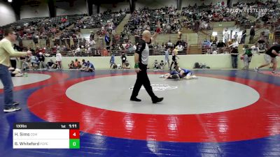 130 lbs Round Of 16 - Hogan Sims, Commerce Wrestling Club vs Brandon Whiteford, Pope Junior Wrestling Club