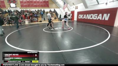 126 2B Quarterfinal - Maverick Carroll, Tonasket vs Vincent Reyes, Oroville