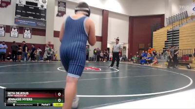 128-140 lbs Quarterfinal - Seth Dejesus, Perry Meridian WC vs Jennasis Myers, Cougars