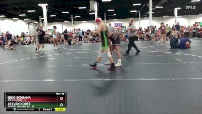 132 lbs Round 3 (8 Team) - Steven Korte, Pocono Regional WC vs Gino Schinina, Roman Legion