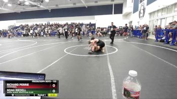 132 lbs Cons. Round 1 - Noah Riedell, Work Horse Wrestling Club vs Richard Perrie, Chaparral