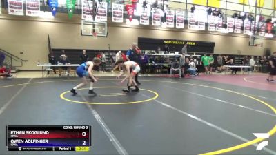 126 lbs Cons. Round 3 - Ethan Skoglund, Iowa vs Owen Adlfinger, Iowa