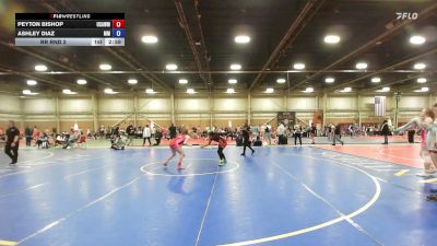 120 lbs Rr Rnd 2 - Peyton Bishop, USAW Maine - GHSE vs Ashley Diaz, Maryland Mana Wave - GHSE