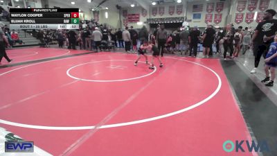 55 lbs Round Of 16 - Waylon Cooper, Sperry Wrestling Club vs Elijah Kroll, Raw Wrestling Club