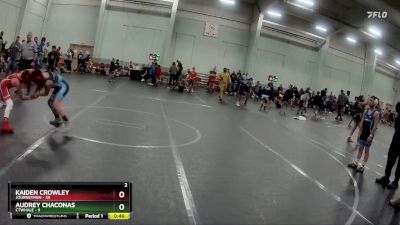 80 lbs Round 1 (6 Team) - Kaiden Crowley, JOURNEYMEN vs Audrey Chaconas, CTWHALE