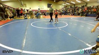 55 lbs Quarterfinal - Gracelyn Alber, Barnsdall Youth Wrestling vs Kysen Morgan, Fort Gibson Youth Wrestling