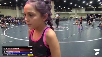 62 lbs Placement (4 Team) - Charlotte Robbins, Feelin Peachy vs Claudia Furgeson, TN AAU- Chaos