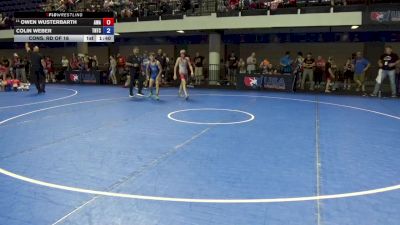 105 lbs Cons. Rd Of 16 - Owen Wusterbarth, Askren Wrestling Academy vs Colin Weber, Team Nazar Training Center