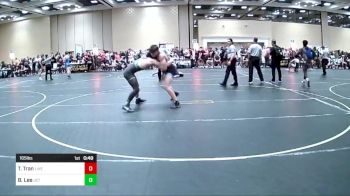 165 lbs Consi Of 32 #1 - Tyson Tran, Livermore Elite WC vs Bobby Lee, Jet House