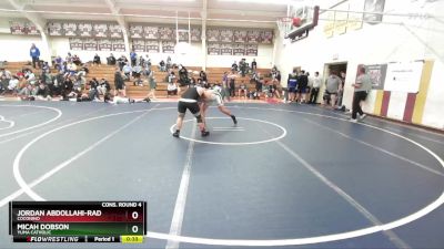 215 lbs Cons. Round 4 - Micah Dobson, Yuma Catholic vs Jordan Abdollahi-Rad, Coconino