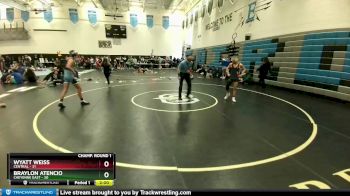 120 lbs Champ. Round 1 - Braylon Atencio, Cheyenne East vs Wyatt Weiss, Central