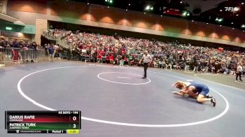 144 lbs Champ. Round 1 - Darius Rafie, Coronado vs Patrick Turk, Junipero Serra