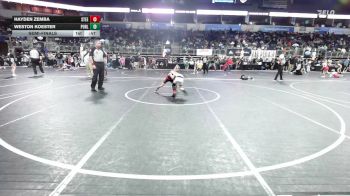 49 lbs Semifinal - Hayden Zemba, Steel Valley Renegades WC vs Weston Koester, Purler