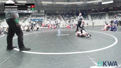 60 lbs Rr Rnd 3 - Jaxon Ditmore, TTWC Blue vs Weston Myers, Keystone Kids Wrestling Club