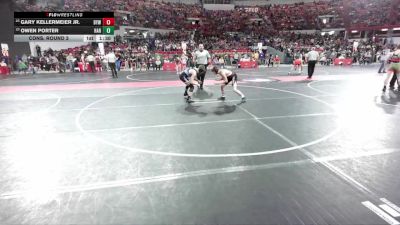 135 lbs Cons. Round 2 - Owen Porter, Hartford vs Gary Kellermeier Jr., Badger Youth Wrestling