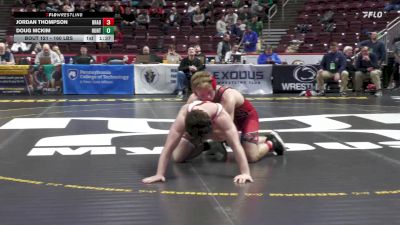 160 lbs First Round - Jordan Thompson, Bradford vs Doug McKim, Huntingdon