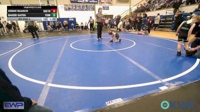 46 lbs Rr Rnd 2 - Jonah Raasch, Black Fox Wrestling Club vs Baker Gates, Ponca City Wildcat Wrestling