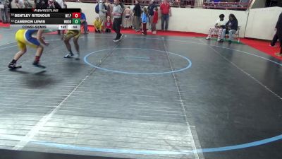 125_B lbs Consolation - Bentley Ritenour, Mt.Pleasant vs Cameron Lewis, Woodland Hills