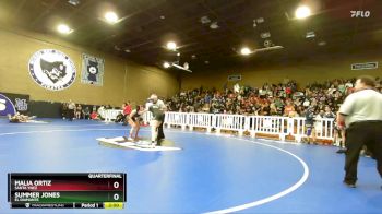 110 lbs Quarterfinal - Malia Ortiz, Santa Ynez vs Summer Jones, El Diamante