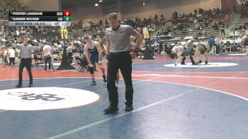 4A 175 lbs Semifinal - Damien Wicker, CAC vs Porter Langham, Shiloh Christian