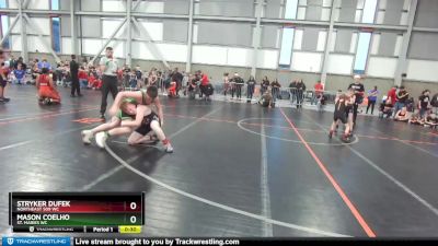 129-135 lbs Round 1 - Mason Coelho, St. Maries WC vs Stryker Dufek, NorthEast 509 WC