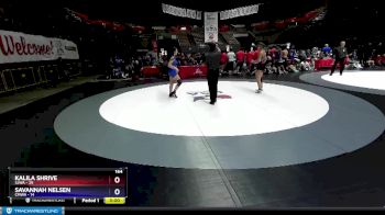 164 lbs Round 2 (16 Team) - Kalila Shrive, SJWA vs Savannah Nelsen, CMWA