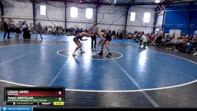 Elite 141 lbs Cons. Round 2 - Tiago Bertoldo, Rochester Community & Tech. College vs Logan James, Wartburg