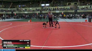 45 lbs Cons. Round 3 - Ben Kraemer, Pursuit Wresting Minnesota vs Enzo Ruth, Braham Warriors