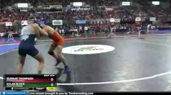 Quarterfinal - Gunnar Thompson, Flathead (Kalispell) vs Dylan Block, Great Falls/MSDB