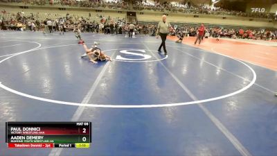 85 lbs Champ. Round 2 - Paul Donnici, Victory Wrestling-AAA vs Aaden Demery, Diamond Youth Wrestling-AA 